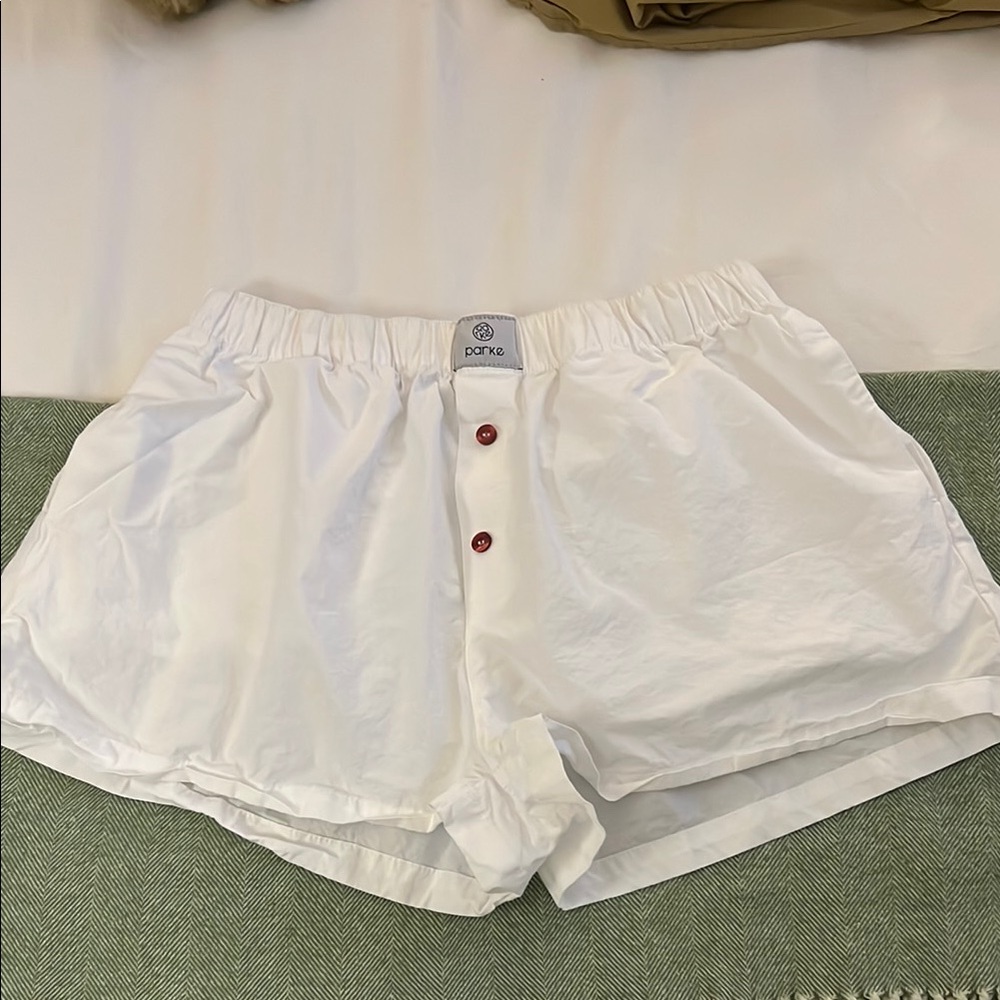 Parke boxer shorts white Valentine’s Day drop